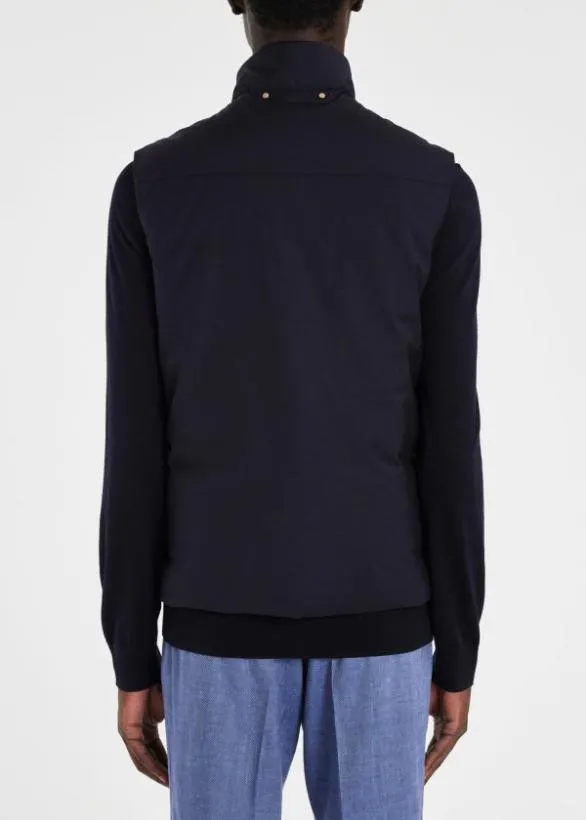 Paul Smith Coats and Jackets 039Storm System039 Wool Gilet Navy 8211 Mens