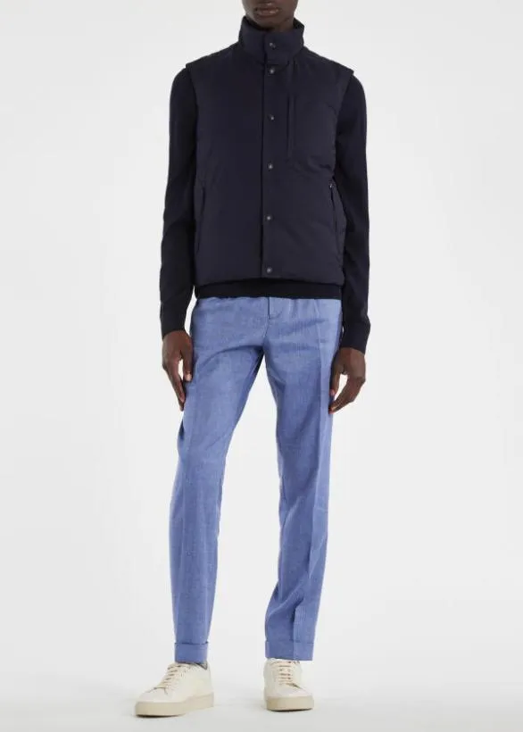 Paul Smith Coats and Jackets 039Storm System039 Wool Gilet Navy 8211 Mens