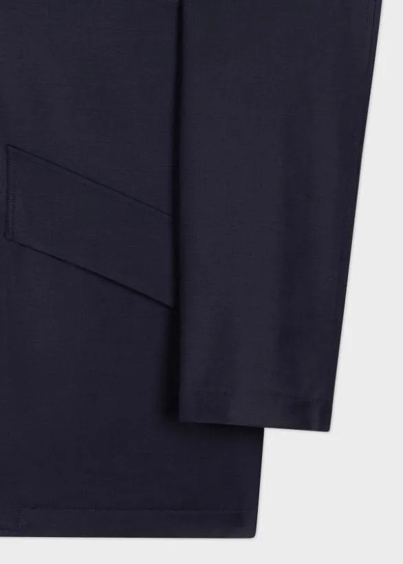 Paul Smith Coats and Jackets 039Storm System039 Wool Jacket Navy 8211 Mens