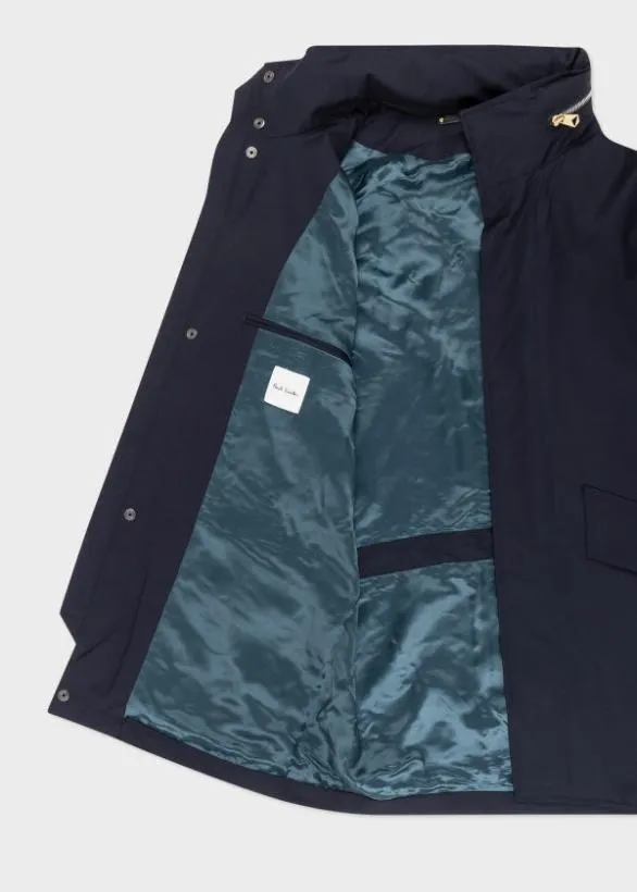Paul Smith Coats and Jackets 039Storm System039 Wool Jacket Navy 8211 Mens