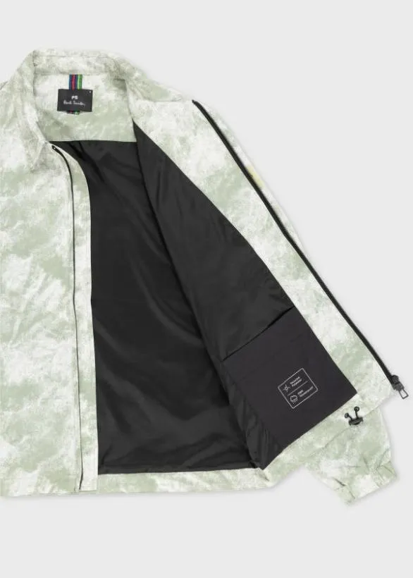 Paul Smith Coats and Jackets Camo Recycled Polyester Jacket Green 8211 Mens