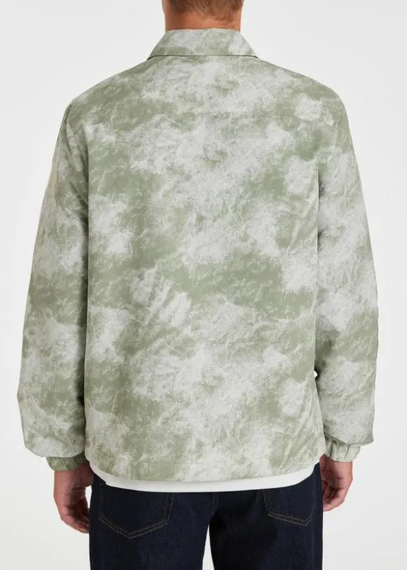 Paul Smith Coats and Jackets Camo Recycled Polyester Jacket Green 8211 Mens