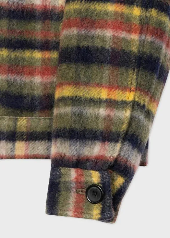 Paul Smith Coats and Jackets Check Blouson Jacket Multicolour 8211 Mens