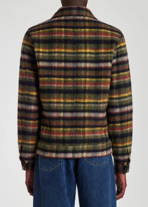 Paul Smith Coats and Jackets Check Blouson Jacket Multicolour 8211 Mens