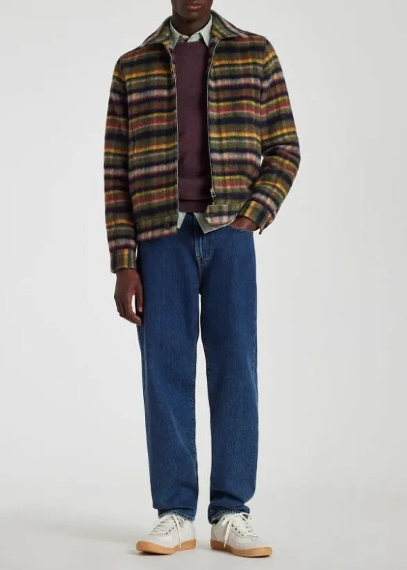 Paul Smith Coats and Jackets Check Blouson Jacket Multicolour 8211 Mens
