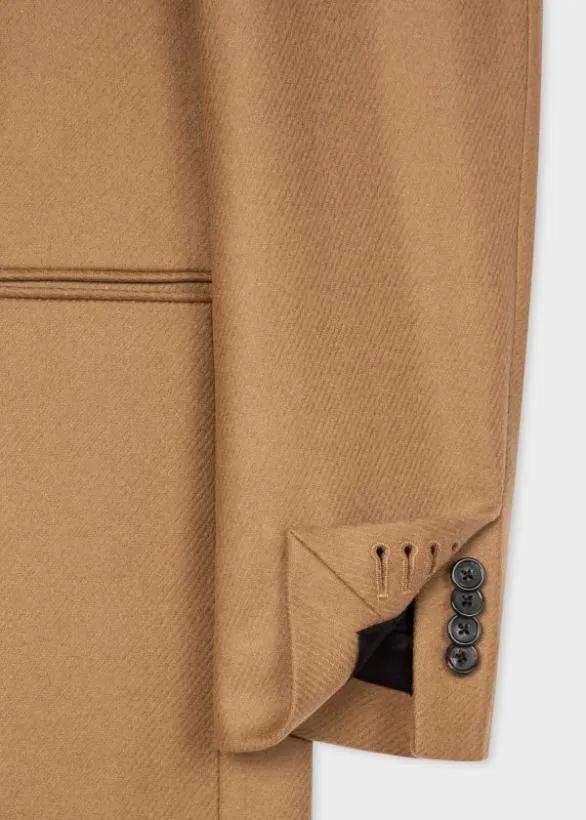 Paul Smith Coats and Jackets WoolCashmere Epsom Coat Camel 8211 Mens