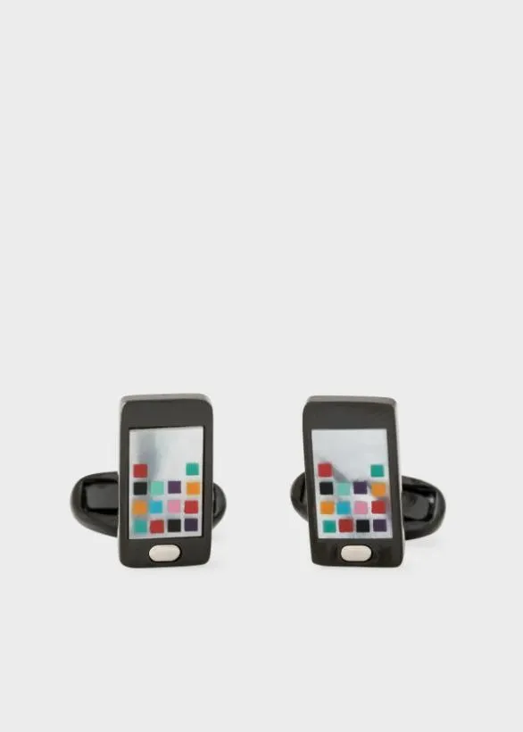 Paul Smith Cufflinks 039Phone039 Cufflinks Black 8211 Mens