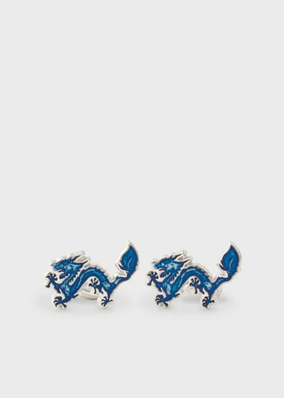 Paul Smith Cufflinks 039Year Of The Dragon039 Cufflinks Blue 8211 Mens
