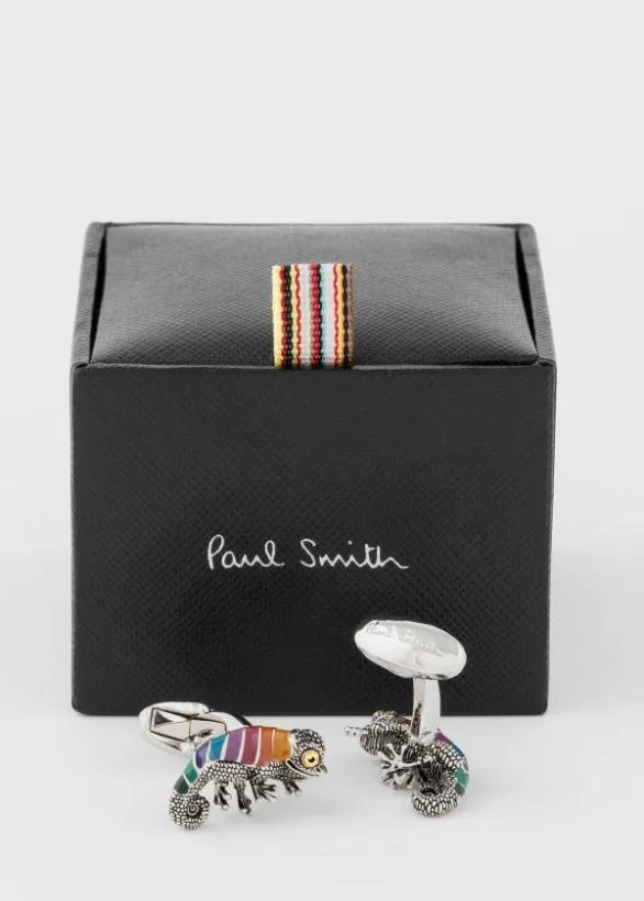 Paul Smith Cufflinks Stripe 039Chameleon039 Cufflinks Multicolour 8211 Mens
