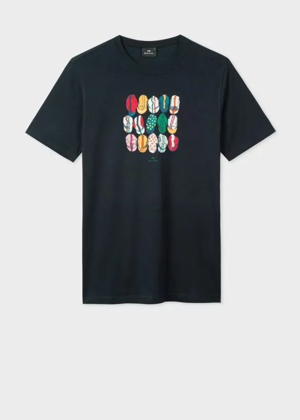 Paul Smith Cycling 039Cycling Caps039 TShirt Navy 8211 Mens