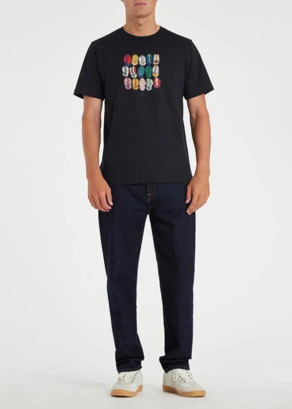 Paul Smith Cycling 039Cycling Caps039 TShirt Navy 8211 Mens