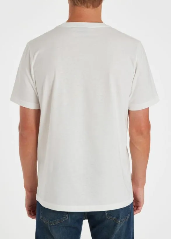 Paul Smith Cycling 039Cycling Caps039 TShirt White 8211 Mens