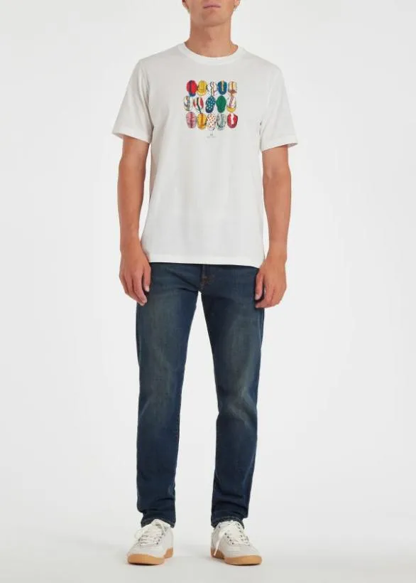 Paul Smith Cycling 039Cycling Caps039 TShirt White 8211 Mens