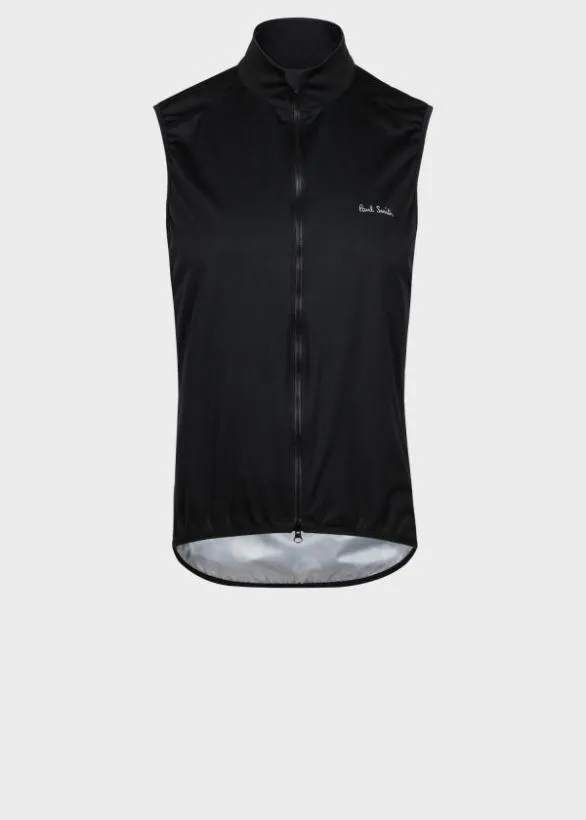 Paul Smith Cycling Cycling Gilet With Polka Dot Back Panel Black 8211 Mens