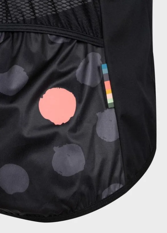 Paul Smith Cycling Cycling Gilet With Polka Dot Back Panel Black 8211 Mens