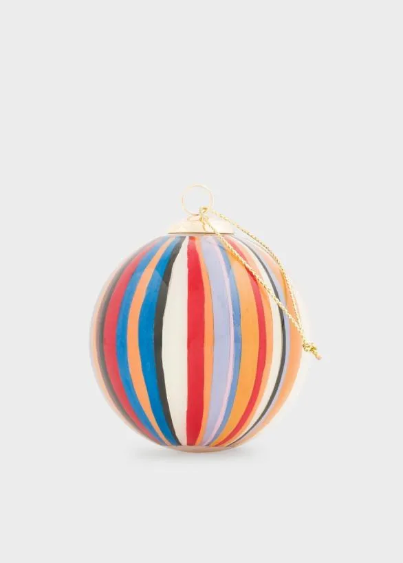 Paul Smith Decorative Accessories HandPainted 039Signature Stripe039 Glass Bauble Signature Stripe 8211 Home Paul Smith Decorative Accessories HandPainted 039Signature Stripe039 Glass Bauble Signature Stripe 8211 Home