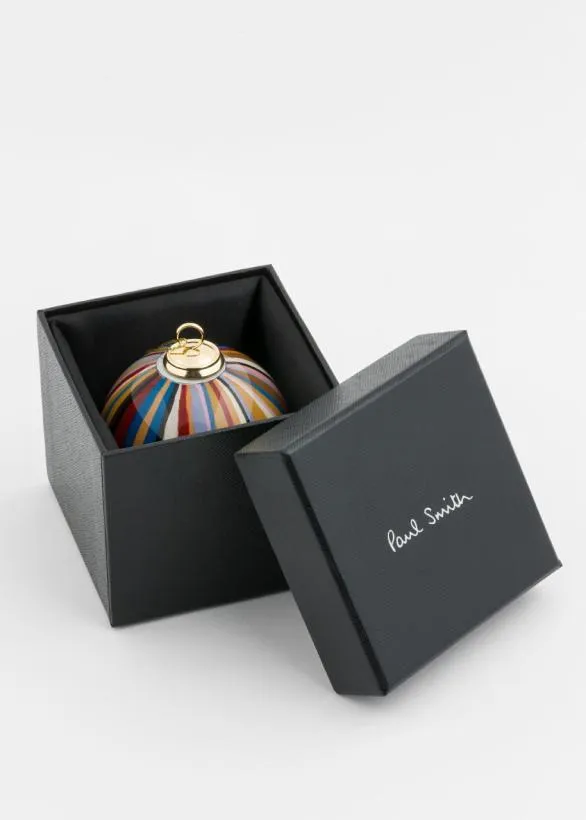 Paul Smith Decorative Accessories HandPainted 039Signature Stripe039 Glass Bauble Signature Stripe 8211 Home