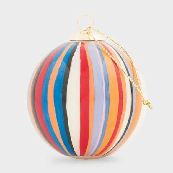 Paul Smith Decorative Accessories HandPainted 039Signature Stripe039 Glass Bauble Signature Stripe 8211 Home