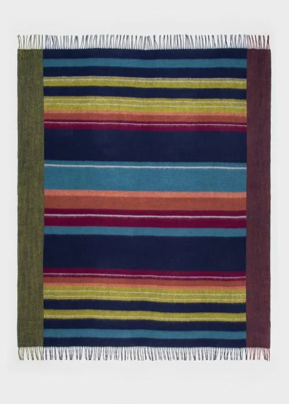 Paul Smith Decorative Accessories Lambswool Blanket Multicolour 8211 Home