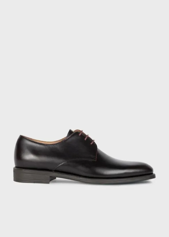 Paul Smith Derby Shoes Leather 039Bayard039 Derby Shoes Dark Brown 8211 Mens