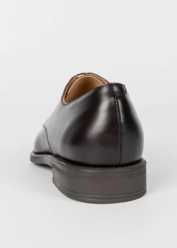 Paul Smith Derby Shoes Leather 039Bayard039 Derby Shoes Dark Brown 8211 Mens
