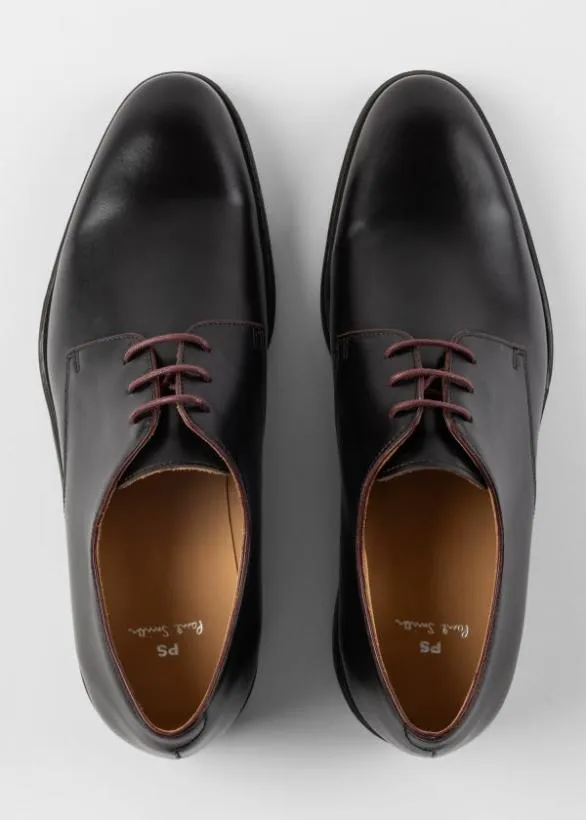 Paul Smith Derby Shoes Leather 039Bayard039 Derby Shoes Dark Brown 8211 Mens