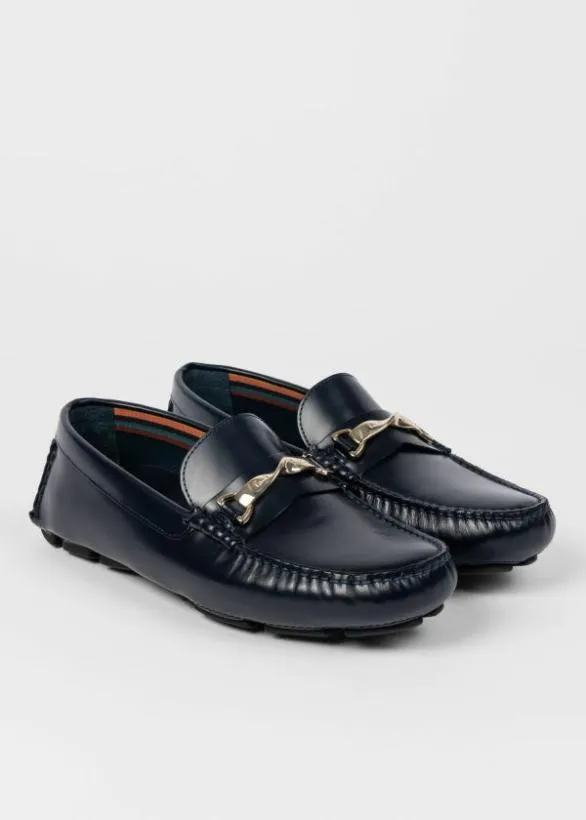 Paul Smith Formal 039Colima039 Leather Loafers Navy 8211 Mens