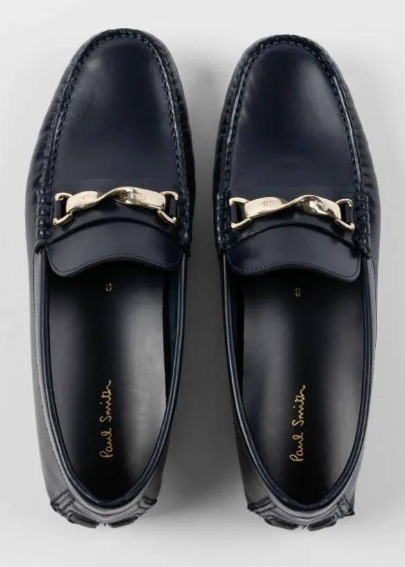Paul Smith Formal 039Colima039 Leather Loafers Navy 8211 Mens