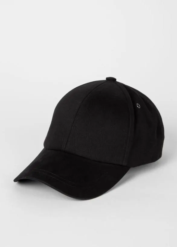 Paul Smith Hats and Gloves 039Signature Stripe039 Trim Baseball Cap Black 8211 Mens
