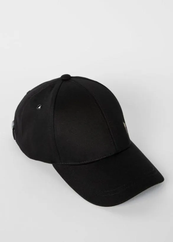 Paul Smith Hats and Gloves Cotton 039Zebra039 Logo Baseball Cap Black 8211 Mens Paul Smith Hats and Gloves Cotton 039Zebra039 Logo Baseball Cap Black 8211 Mens