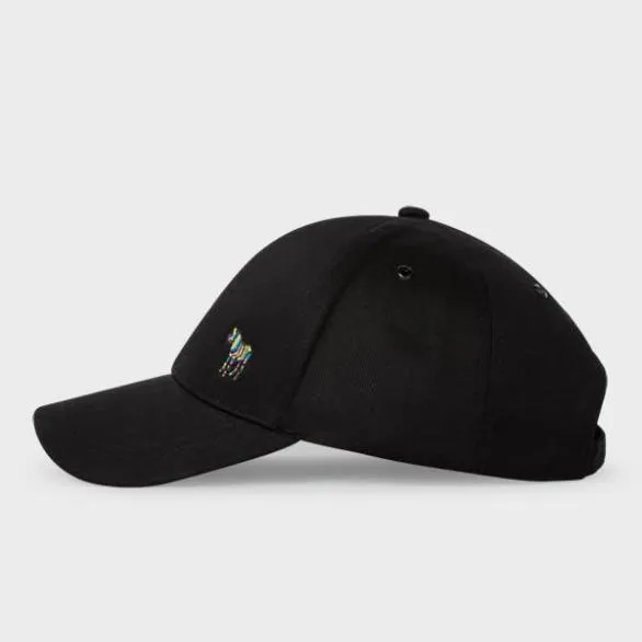 Paul Smith Hats and Gloves Cotton 039Zebra039 Logo Baseball Cap Black 8211 Mens Paul Smith Hats and Gloves Cotton 039Zebra039 Logo Baseball Cap Black 8211 Mens