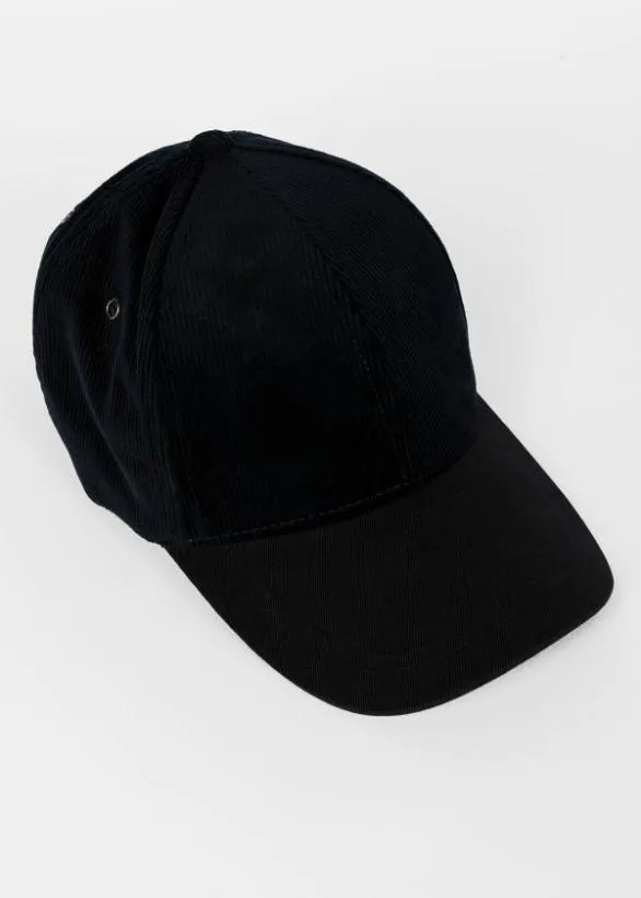 Paul Smith Hats and Gloves Navy Corduroy Cap Navy 8211 Mens