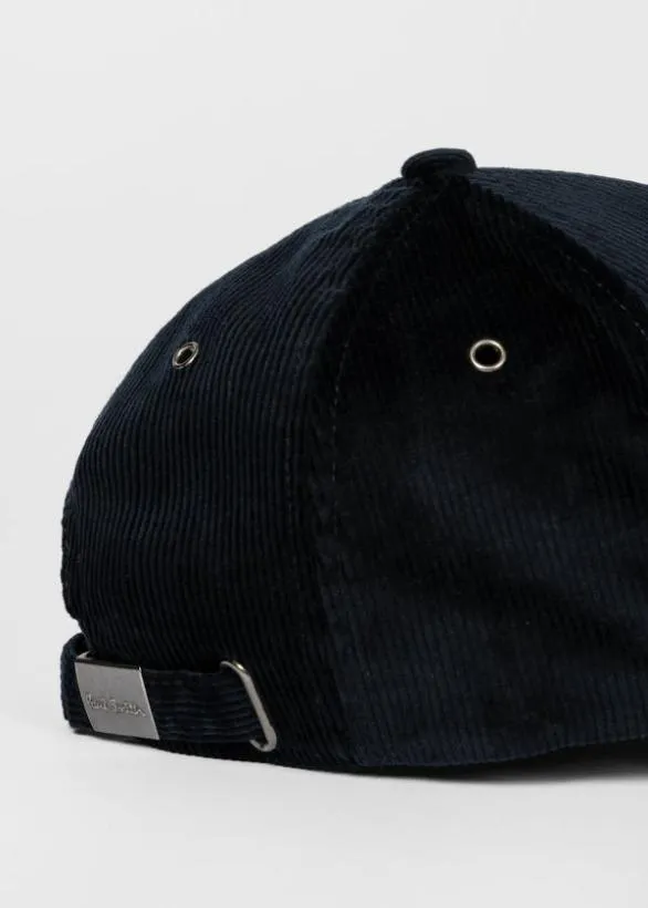 Paul Smith Hats and Gloves Navy Corduroy Cap Navy 8211 Mens