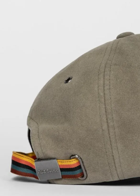 Paul Smith Hats and Gloves Suede Cap Khaki 8211 Mens