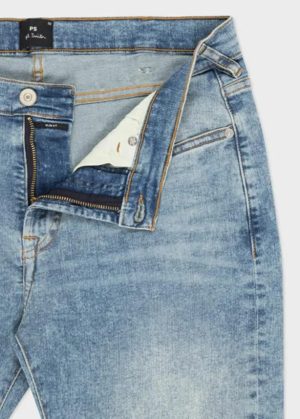 Paul Smith Jeans LightWash 039Organic Reflex039 Jeans Light Wash Denim 8211 Mens