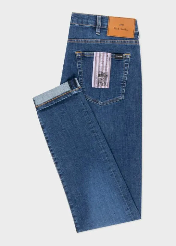 Paul Smith Jeans SlimFit 039Organic Reflex Stretch039 Jeans Mid Wash 8211 Mens