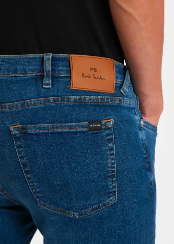 Paul Smith Jeans SlimFit 039Organic Reflex Stretch039 Jeans Mid Wash 8211 Mens