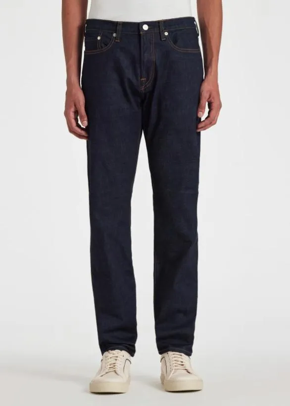Paul Smith Jeans TaperedFit 039Crosshatch Stretch039 Jeans Indigo 8211 Mens