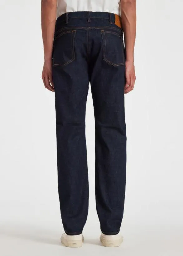 Paul Smith Jeans TaperedFit 039Crosshatch Stretch039 Jeans Indigo 8211 Mens