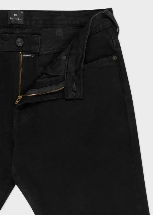 Paul Smith Jeans TaperedFit Organic Stretch Jeans Black 8211 Mens