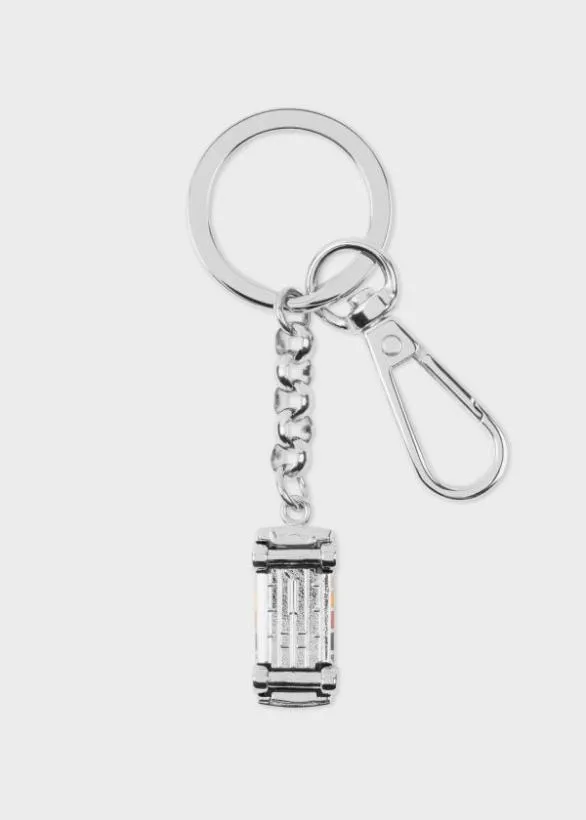 Paul Smith Jewellery and Keyrings Artist Stripe 039Mini039 Keyring Multicolour 8211 Mens
