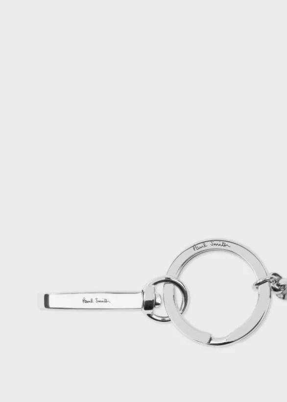 Paul Smith Jewellery and Keyrings Artist Stripe 039Mini039 Keyring Multicolour 8211 Mens