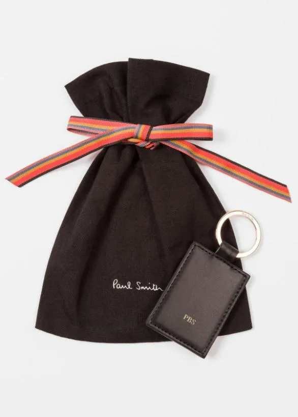 Paul Smith Jewellery and Keyrings Monogrammed Keyring Black 8211 Mens