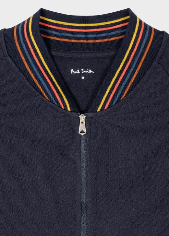 Paul Smith Loungewear 039Artist Stripe039 Zip Lounge Top Navy 8211 Mens