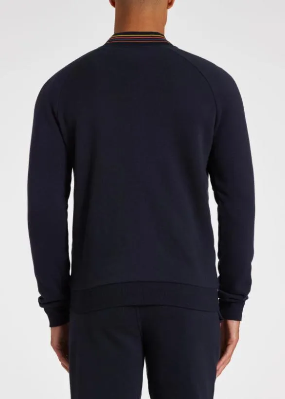 Paul Smith Loungewear 039Artist Stripe039 Zip Lounge Top Navy 8211 Mens