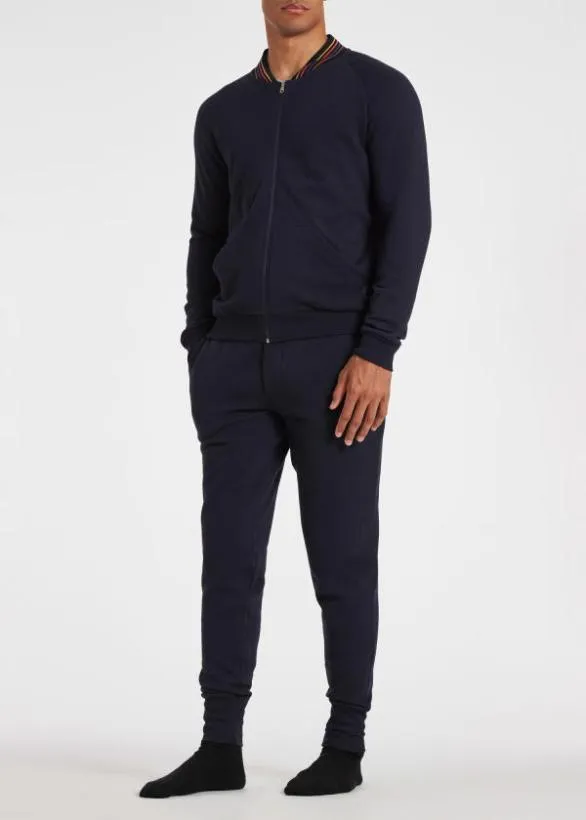 Paul Smith Loungewear 039Artist Stripe039 Zip Lounge Top Navy 8211 Mens