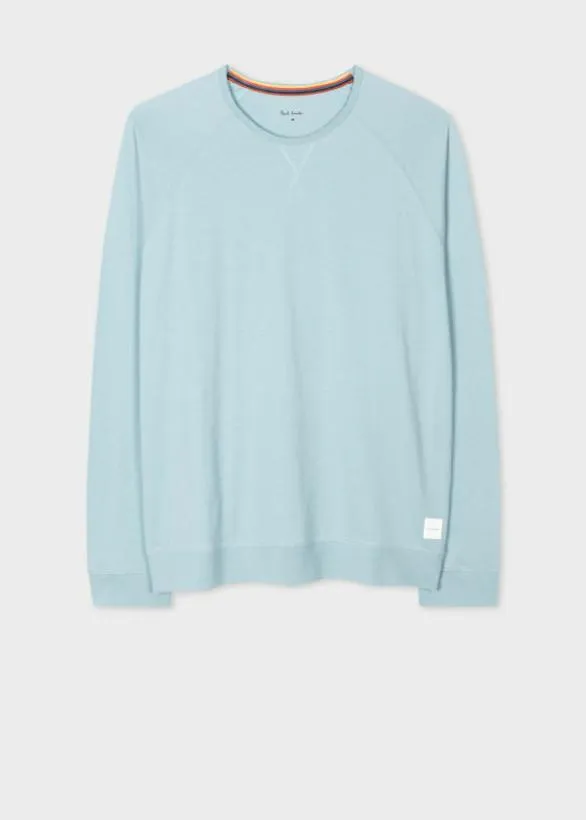 Paul Smith Loungewear Jersey Cotton LongSleeve Lounge Top Light Blue 8211 Mens