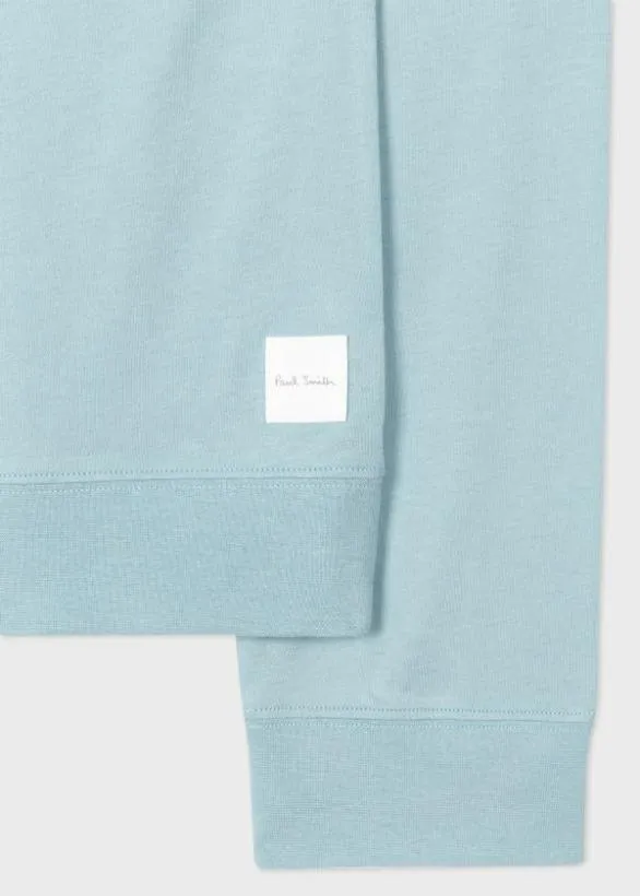 Paul Smith Loungewear Jersey Cotton LongSleeve Lounge Top Light Blue 8211 Mens