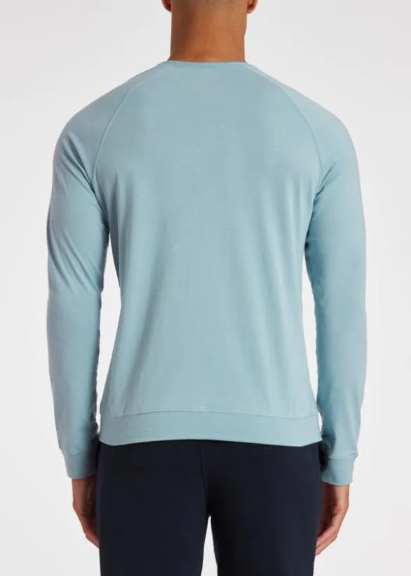 Paul Smith Loungewear Jersey Cotton LongSleeve Lounge Top Light Blue 8211 Mens