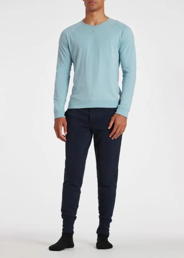 Paul Smith Loungewear Jersey Cotton LongSleeve Lounge Top Light Blue 8211 Mens
